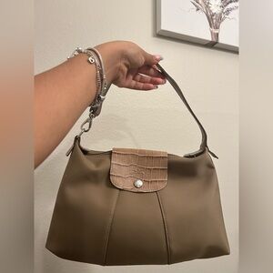 Long champ Tan Handbag